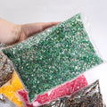 Xichuan Painted Flat Back Round 2-6 mm 24 ab Colors Non Hot Fix 3D Resin Gem Stone Rhinestones Beads Accessories for Garment