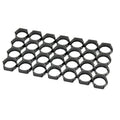 WELLGO Cylindrical Cell Honeycomb Holder 4x5 Space 18650 21700 32650 Lithium Battery  Pack Assemble Spacer Bracket