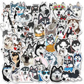 50Pcs Husky Cute Dog Pet Decor Sticker Diy Animal Stickers Label