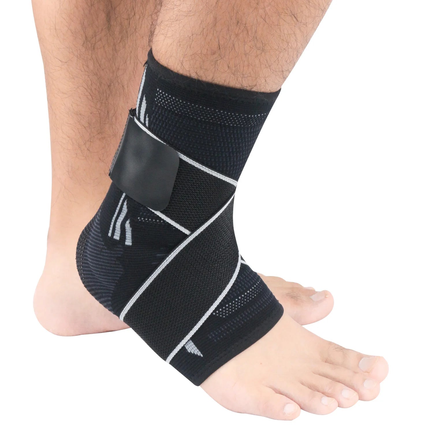 Silicone Professional Basketball Sport Protection Ankle Support Strap Belt Adjustable Ankle Sleeve Brace