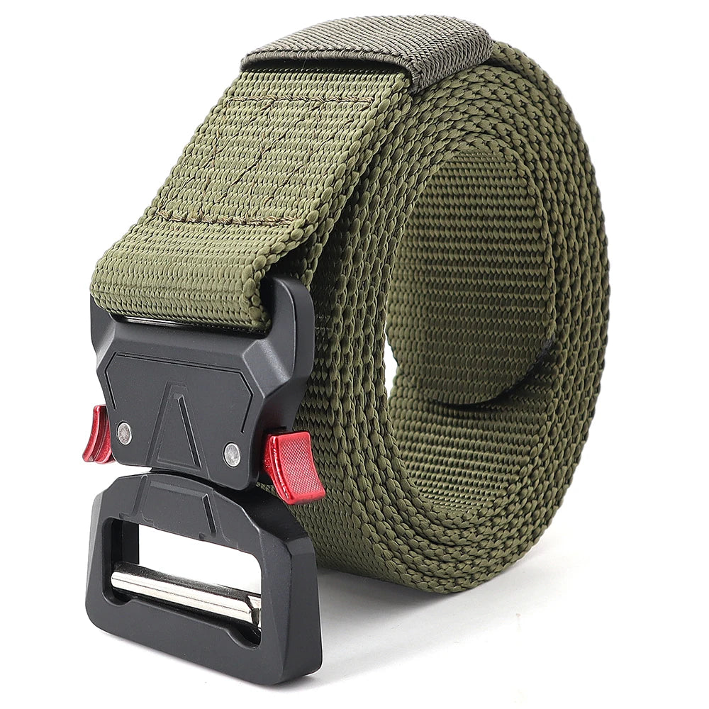 Sales Men's Belts in a Variety of Colors and Sizes Casual Outdoor comfort Nylon Rigging Quick Release Metal Buckle Canvas Belt