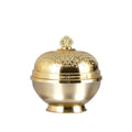 10g 20g in Stock Luxury Ready to Ship Fashion Design Acrylic Cream Jar Empty Golden Cosmetic with Plastic Cap