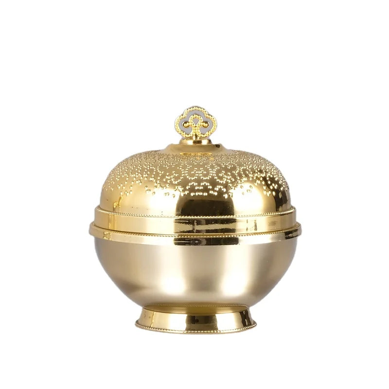 10g 20g in Stock Luxury Ready to Ship Fashion Design Acrylic Cream Jar Empty Golden Cosmetic with Plastic Cap