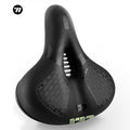WEST BIKING Shock Absorption Waterproof Ventilation PU Mountain Bicycle Seat Cushion High Tail Reflective Warning Bike Saddle
