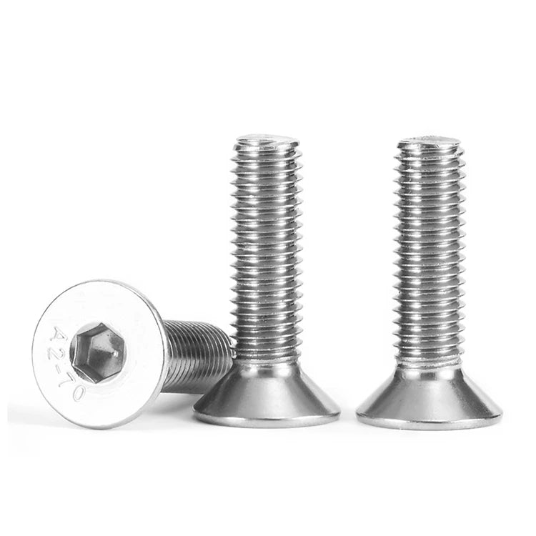 M2 M2.5 M3 M4 M5 M6 M8 Stainless Steel Allen Bolts Flat Head Hex Socket Countersunk Screws