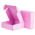 Custom Logo Pink Corrugated Mailer Boxes Cardboard Paper Packaging Boxes Mailing Postal Shipping Boxes