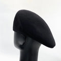 Custom Embroidery Logo Brand Label Baker Boy Beret Cap Knitted Wool Flat Top Ivy Hat for Men Autumn Winter Fashion Warm Dress