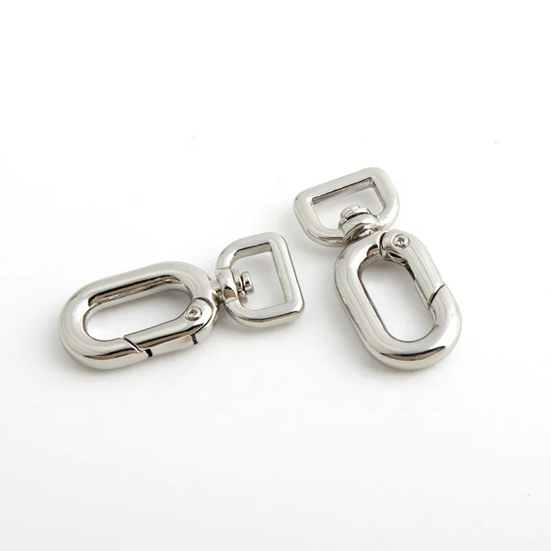 Nolvo World 10mm Low Price Fashion Metal Spring Gate Handmade Bag Hook Snap Carabiner Multi-Purpose Non-Tarnishing for Dog Leash