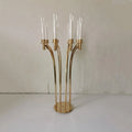 8-arm Gold Metal Candlestick for Wedding Centerpiece Decoration