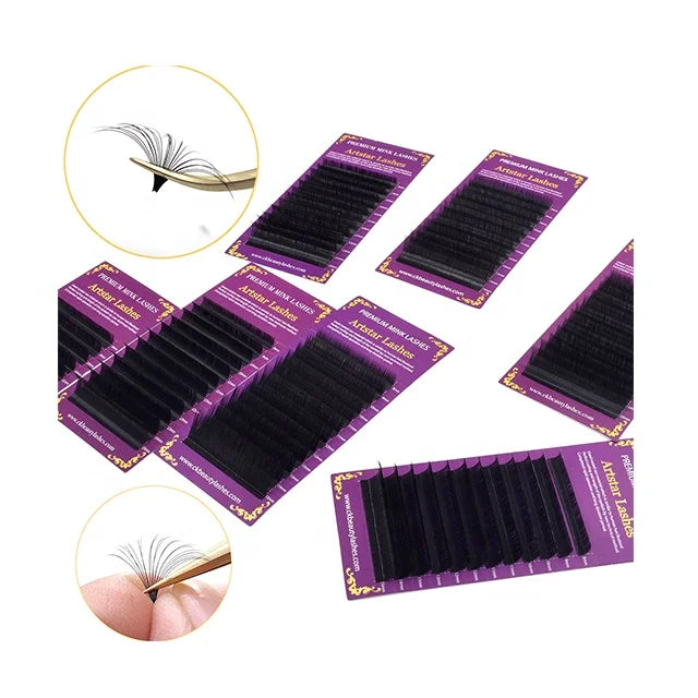 Eyelash Extension One Second Blooming Lash Premium DD Mink Lashes Easy Fan Volume Eyelash Extensions