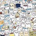60PCS New Cartoon Hamster Funny Memes Collection Cute Chiikawa Sticker