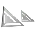 12-Inch Industrial Aluminum Alloy Triangular Ruler Multifunctional Hand Tool for Precision 45 90 Degrees Measurements OEM