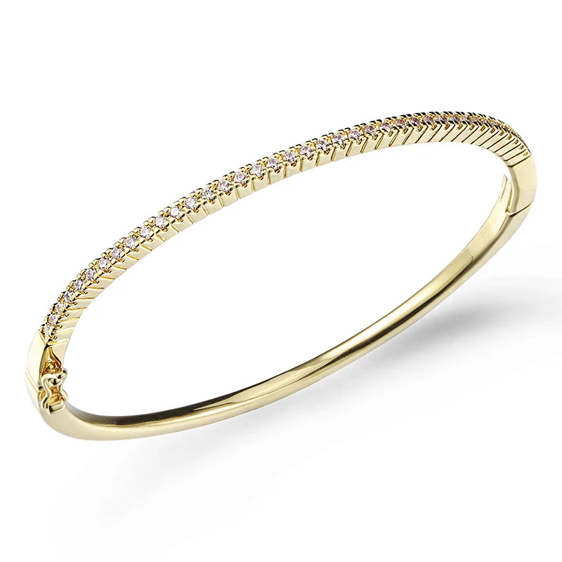 Rose Gold  Bracelet for Women Round Cuff Bangles Mother's Day Gifts Jewelry
