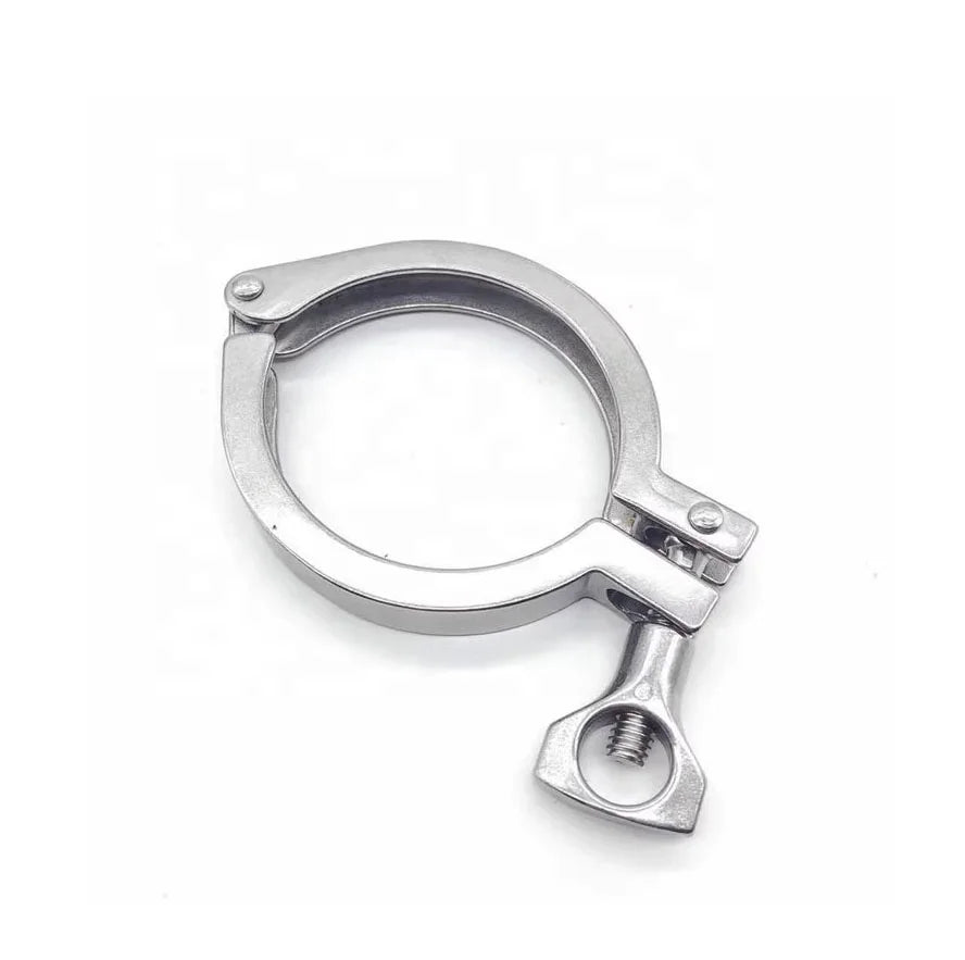 Triclamp  Fitting Stainless Steel SS304 Tri Clamp Clover Sanitary Single Pin TC Clamps Quick Mount Clamp Fastener 304  Sleeve
