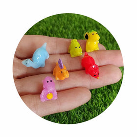 Slime Embellishments Mini Resin Dinosaur Figurines 3D Animal Models Diy Dolls