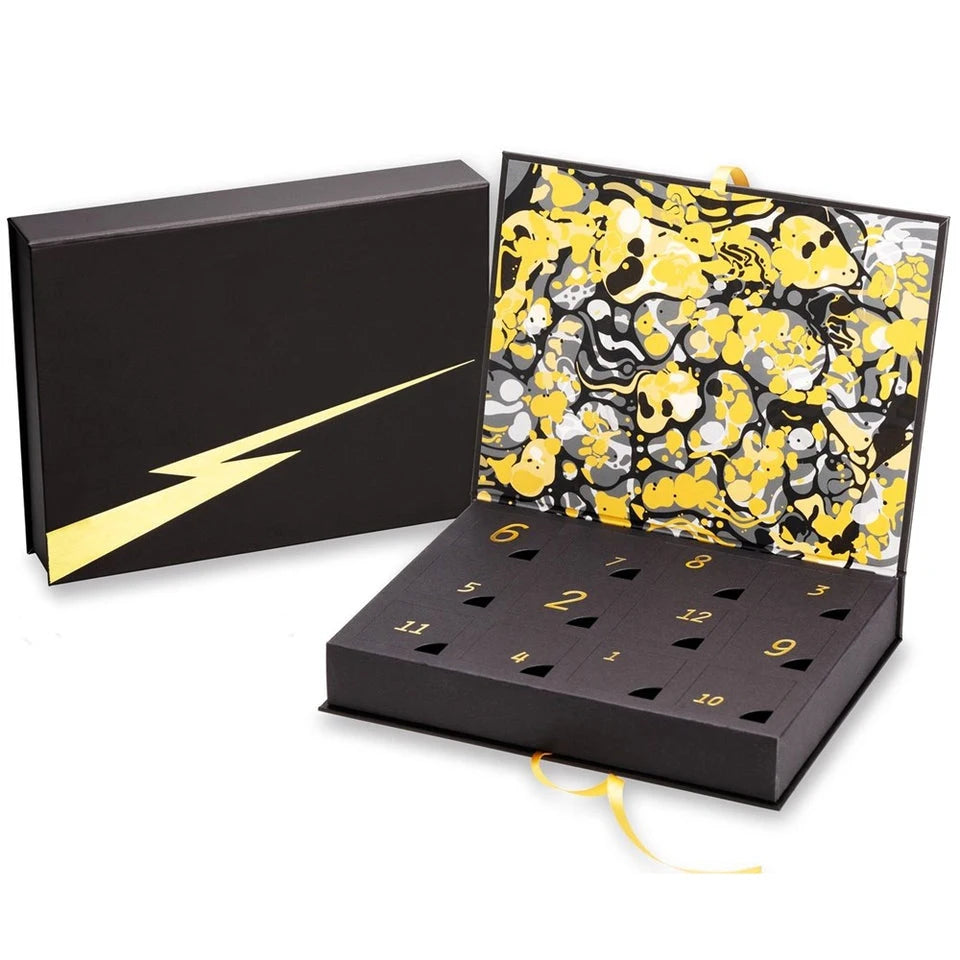 Ribbon Design Gift Double Door Storage Paper Boxes for Packaging Custom Advent Calendar Box