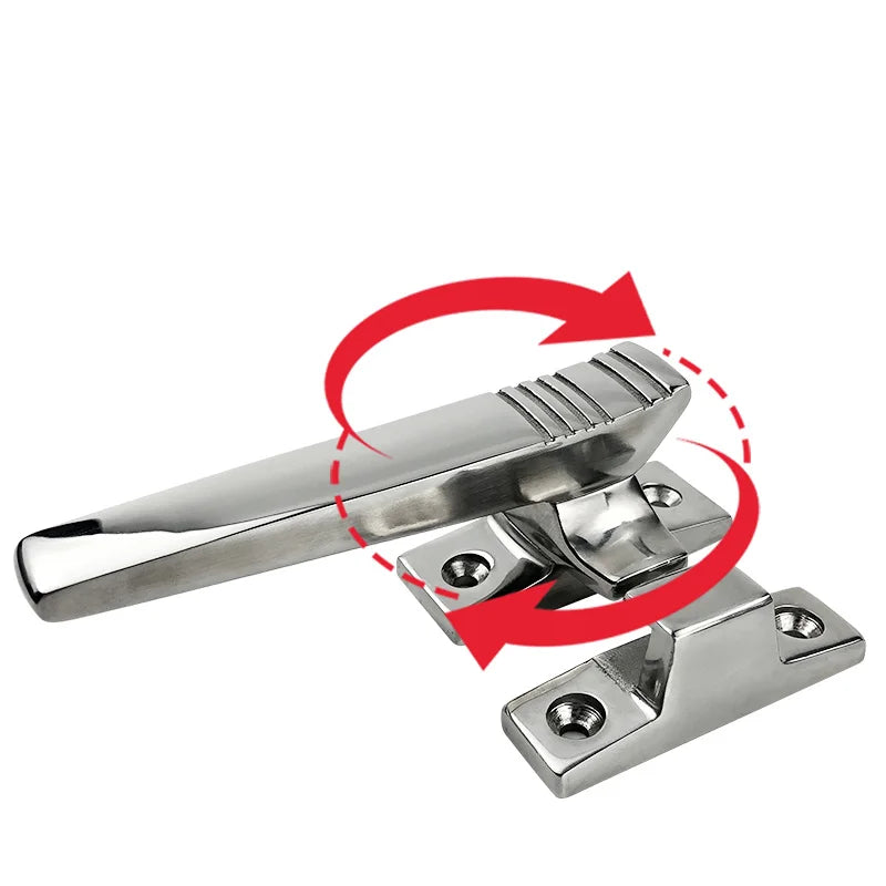 304 Stainless Steel Industrial Over-center Draw Latch Rotation Pressing Oven Door Handle