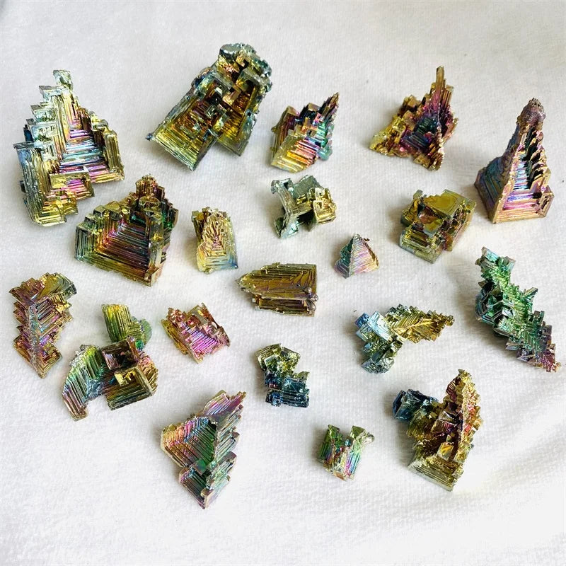 Wholesale Metal Ore Made Bismuth Crystal Quartz Ingots Healing Bismuth Ore for Home Decoration