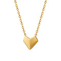 Trendy Romantic 18K Gold-Plated Stainless Steel Heart-Shaped Necklace for Women Featuring Pearl As Main Stone for Anniversaries