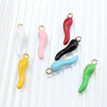 Hot Selling  Colored Pepper Pendant Drip Oil Chili Shape Pendants Charms for Diy Bracelet Necklace Making