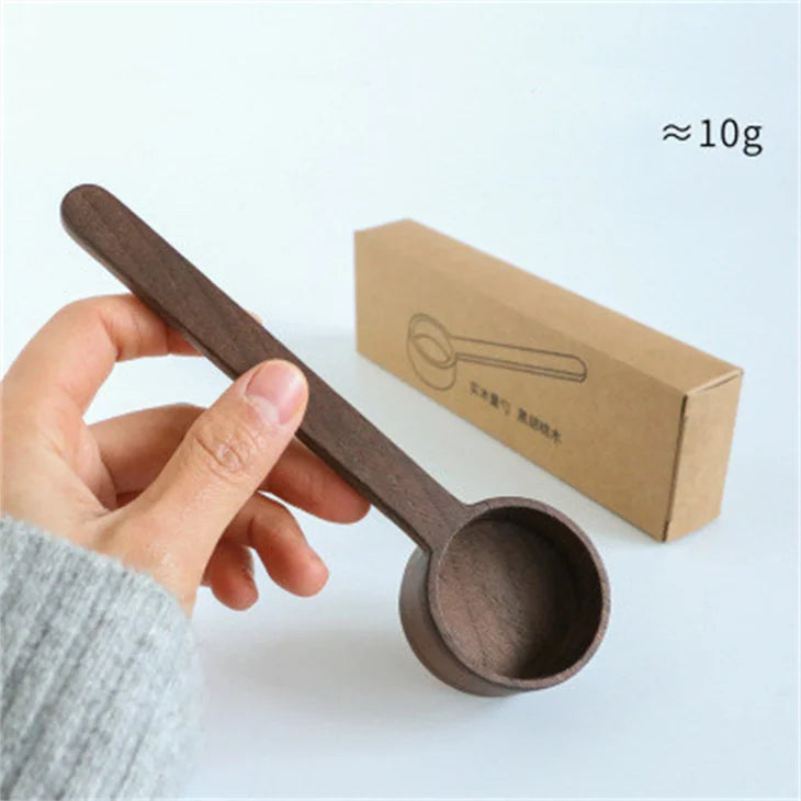 Wooden Gift Custom Flag LOGO Wholesale Wood Measuring Spoon Set Short Handle Wooden Coffee Spice Seasoning Spoons Promotional