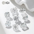 Starsgem 1CT DE VS1 VVS2 IGI HPHT Certified Round Emerald Radiant Pear Oval Cut Wholesale Loose Excellent Cut Lab Grown Diamonds