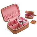 Excellent Quality 15x10.5x6cm Pu Leather Gift Organizer Travel Jewellery Box Earrings Jewelry Storage Display Boxes