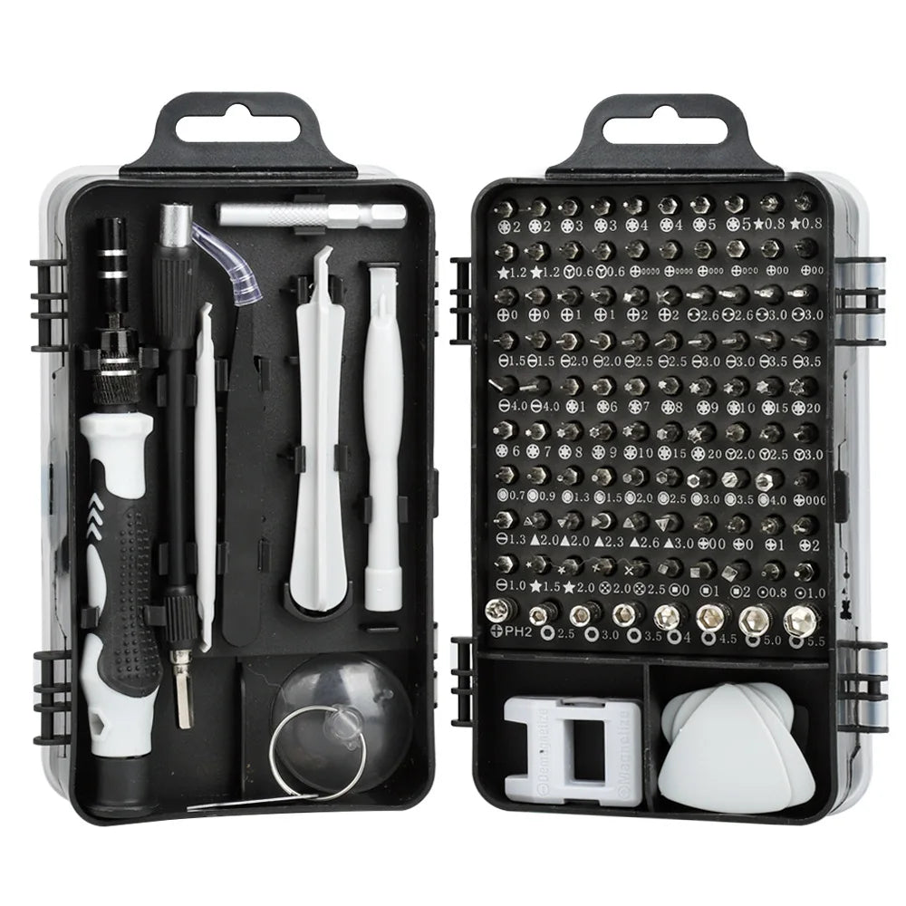 Precision Screwdriver 115 in 1 Set Magnetic Mini Screw Nuts Bits Weeks Multifunction Household Repair Tools Kit