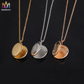 Diy Jewelry Gift Custom Photo Frame Locket Necklace Specular Open Locket Necklace