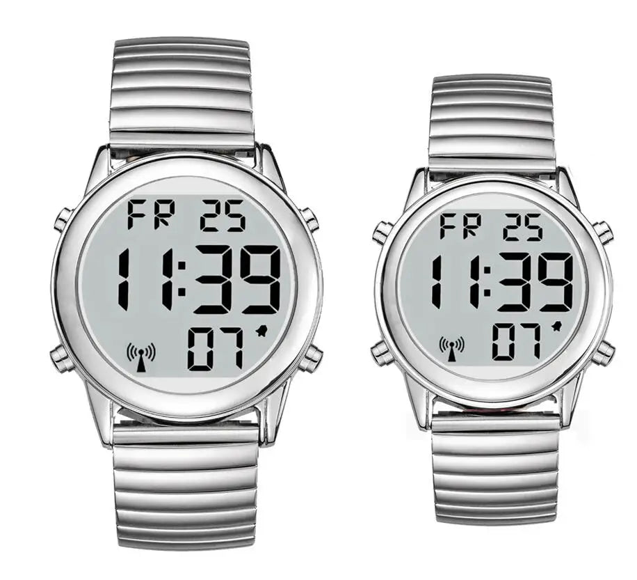 English Big LCD Digital RC Talking Watch With Time Date Loud Alarm Clock Visually Impaired