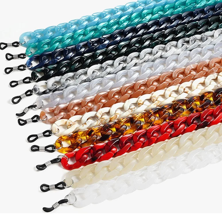 Fashion Glasses Accessories Women Customized Color Neoprene 70cm Necklace Retainer Strap Link Sunglasses Glass Chain