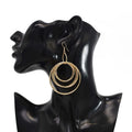 Fashion Jewelry China Factory Wholesale Joyeria Multi-layer Gold Brass Hoop Earrings Jewelry