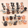 Hot Sale 3D Metal Coffee Cup Key Chain Coffee Maker Keychains