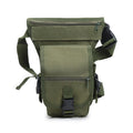 Conceal Carry Green Tactical Polyester Zipper Thigh Waist Drop Leg Bag Outdoor Utility Belt Pouch
