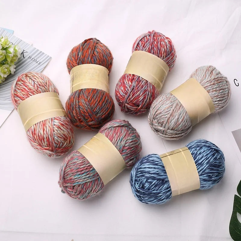 New Product 100% Acrylic Tweed  Crochet Knitting Yarn for Knitting Hats and Bag