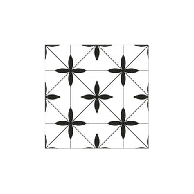 300X300mm Nordic Black and White Matte Geometric Ceramic Tiles Art Small Porcelain Tiles Homestay Wall and Floor Bricks Non-Slip