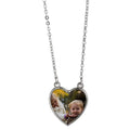 Factory Price Necklace Jewelry Heart Shape Blank Sublimation Metal Necklace