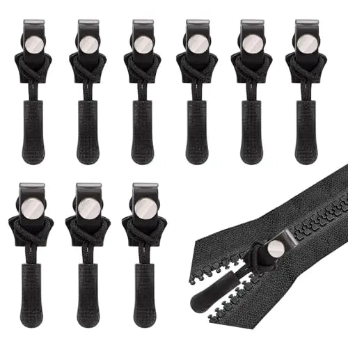 New Removable Custom Zipper Puller Repair Kit  Tool-Free Replacement Zipper Pullers for Bags Coats Clothes Shoes and Boots