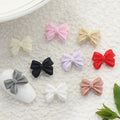100pcs Summer Kawaii Bowknot Nail Art Charms Lovely Fairy Resin Ribbon Bow Nail Art Decoration Flatback Bowtie Manicure Parts
