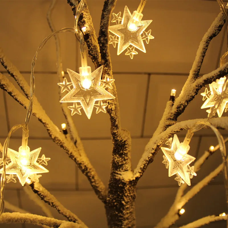 3M 20 Lights Ramadan Star Lamp String Moon Lamp String Festival Room LED Lights String Decoration Party Supplies XJ0277-B