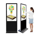 New Elegant Floor Standing Digital Signage and Display Wifi LCD Screen Totem Kiosks 55 Inch Indoor Advertising Playing Equipment