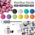 100 Piece Box Zebra White Manicure Sanding Bands for Nail Drill Bit Custom Logo 80''/120''/180"/240'' Nail Sanding Band