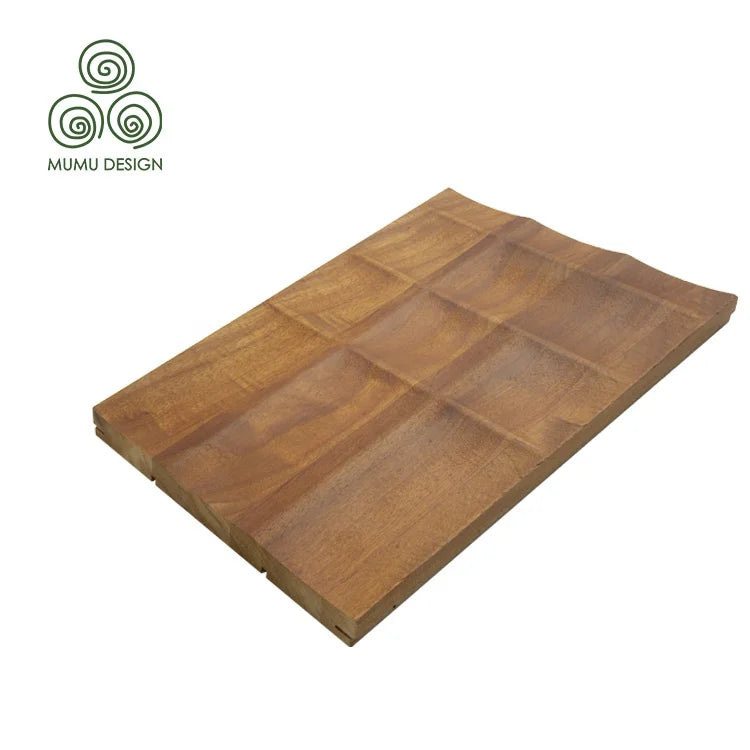 MUMU Sound Absorption Decorative Board Modern Interior Fluted Carbonized Decorative Wallboard