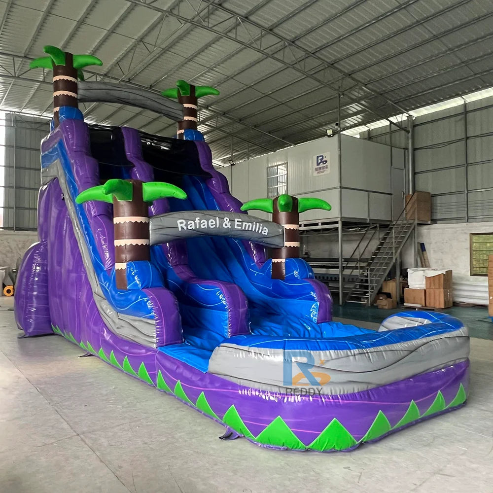 Hot Simple Commercial Bounce House Inflatable Pool Water Slide for Outdoor Entertainment
