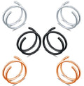 Gaby New Sale Single Nose Ring Cute Stainless Steel Spiral Double Hoop with Gold Plating Wholesale One Hole Piercing Jewelry