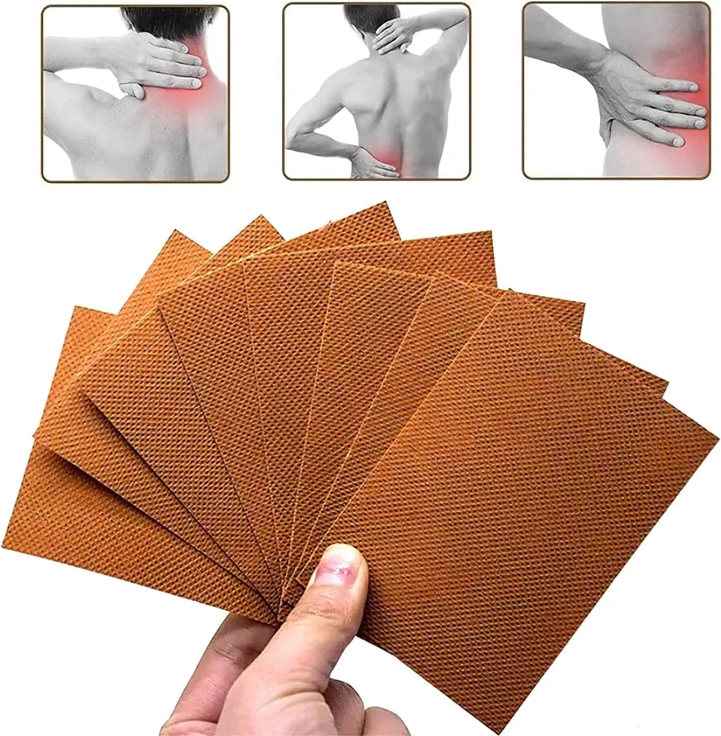 Chinese Herbal Pain Relief Patches Plaster with Non-Woven Fabric Hypoallergenic & CE//ISO Certified for Back Pain Relief