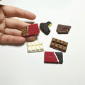 New Arrival Valentine's Day Lover Gift Decorative Chocolate Design Flat Back Resin Charms for Diy Accessory