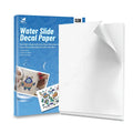 Popular Crystal Code Glass Uv Sticker Proof Slide Decal Transparent Custom Waterslide Decals Laser Beam Water Transfer Paper