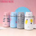 Personalized Hand Portable Stainless Steel Water Cup Kids Double Wall Insulated Water Bottles for School