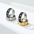 Factory Price Classic Bohemian Style Women Waterproof Stainless Steel Jewelry Moon Star Sun Ring for Weddings